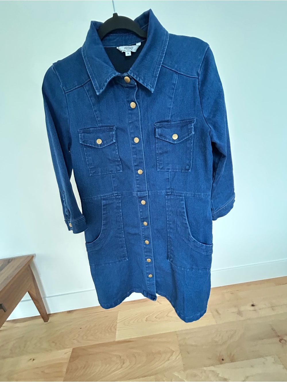 Denim-style dress